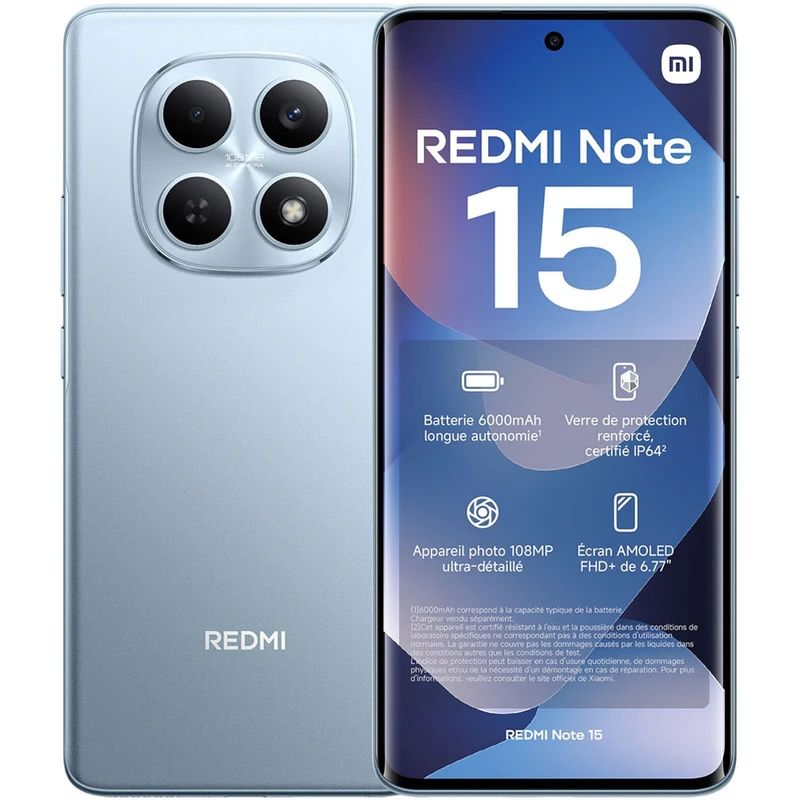 گوشی موبایل شیائومی مدل Redmi Note 15 4G دو سیم کارت ظرفیت 256 گیگابایت و رم 8 گیگابایت گوشی موبایل شیائومی مدل Redmi Note 15 4G دو سیم کارت ظرفیت 256 گیگابایت و رم 8 گیگابایت