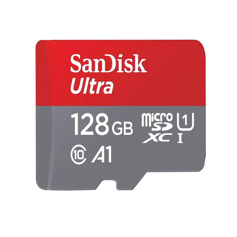 کارت حافظه microSDXC سن دیسک مدل Ultra A1 کلاس 10 استاندارد UHS-I سرعت 100MBps ظرفیت 128 گیگابایت